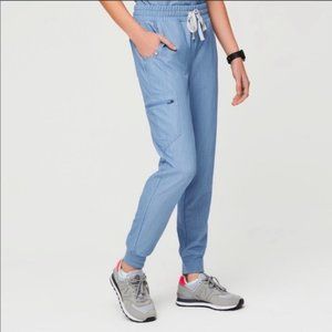 Figs Zamora Joggers- HEATHER INDIGO High Waisted (Size Medium TALL)